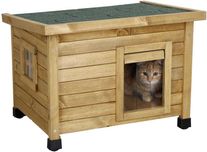 Drewniany Domek dla Kota 57 x 45 x 43 cm