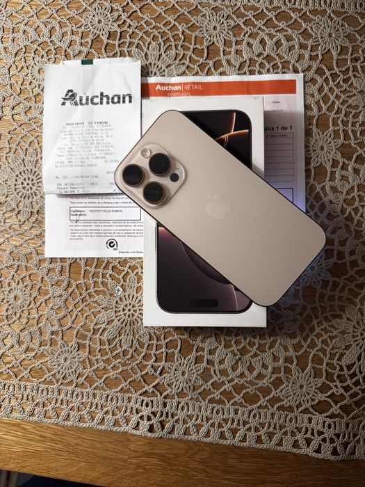 Iphone 16 Pro 128 GB Desert Titanio Caixa -garantia Até 08/2028