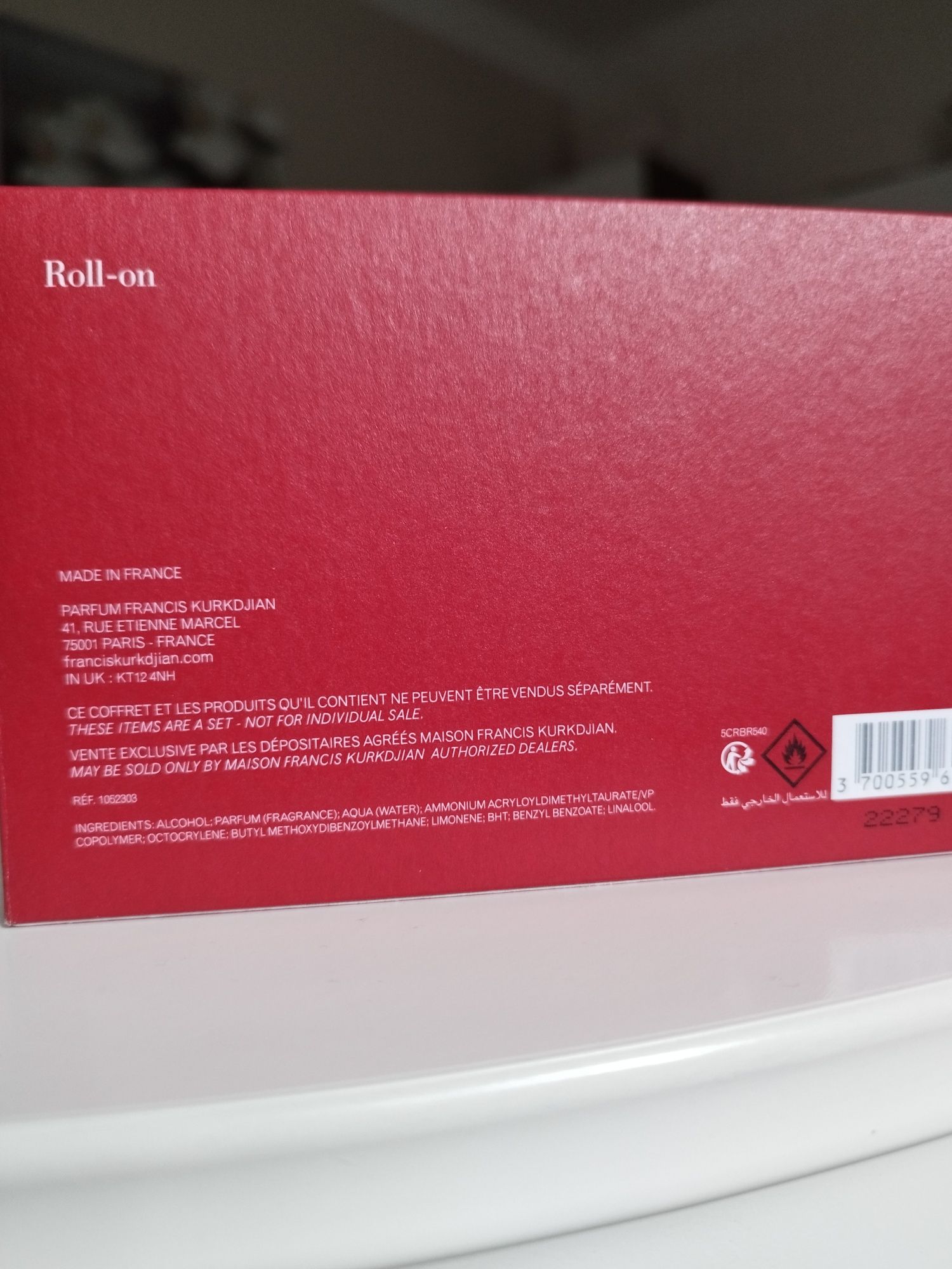 Baccarat rouge 540 extrait roll-on 4ml