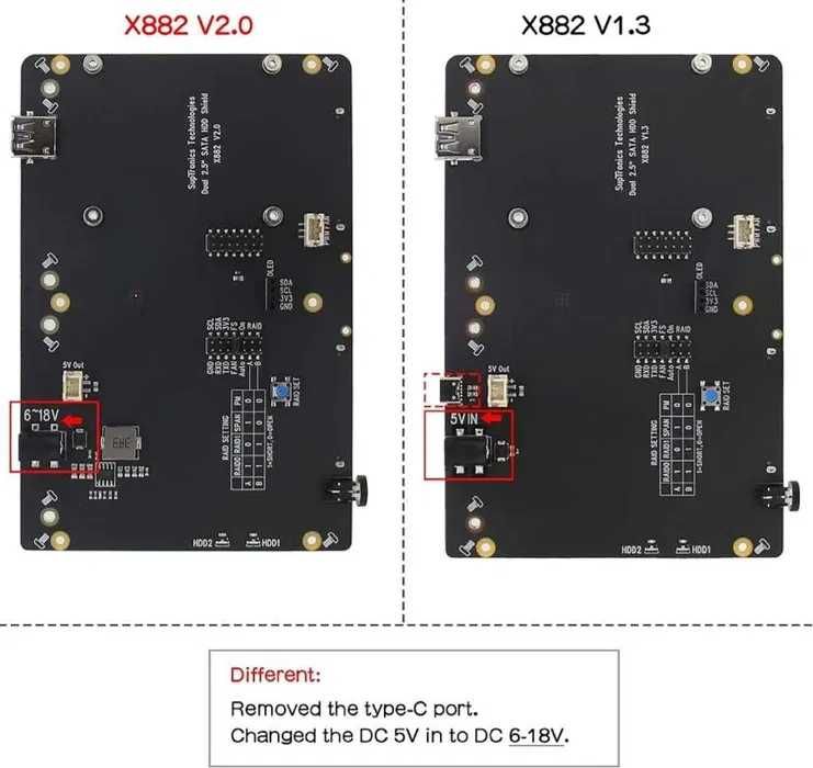 Obudowa dysku 2,5" Geekworm Usb C SATA HDD/SSD