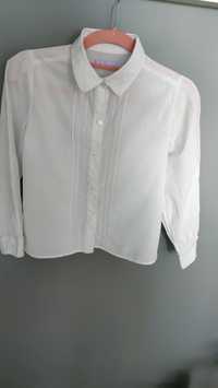 Biała bluzeczka koszulowa  134/140 cm