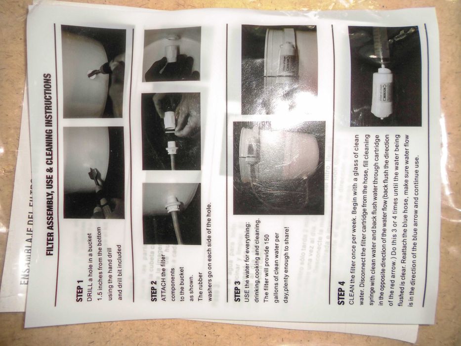 Фильтр для очистки воды с мембраной из полых волокон 0,1 мкм.