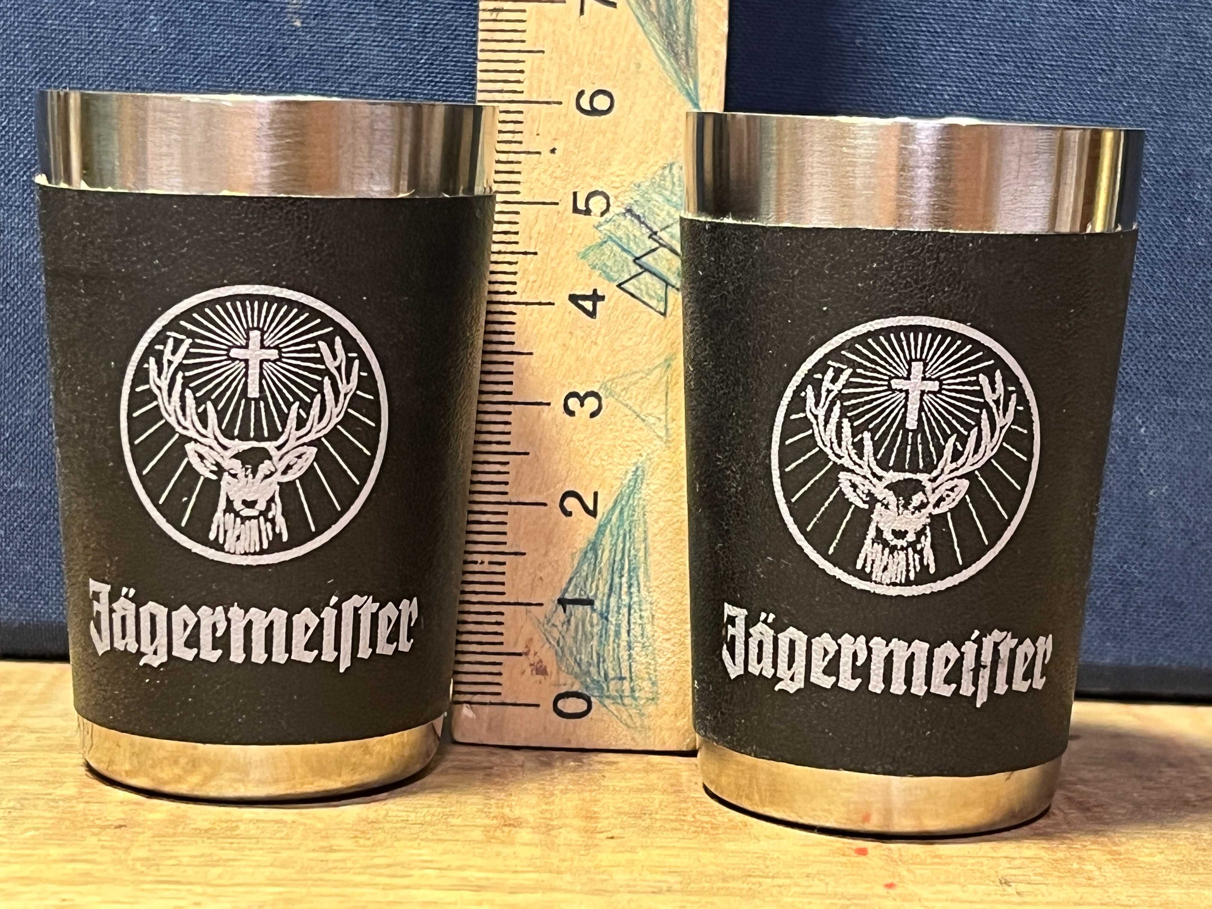 Стопка Чарка Егерьмайстер Jägermeister 2 шт. в 1 лоте Раритет Рюмка