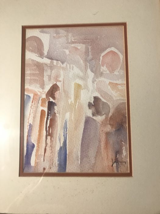 Lote de 12 aguarelas