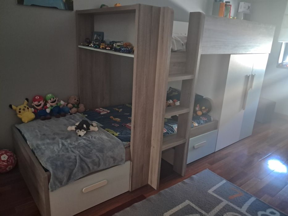 Beliche azul e cinza