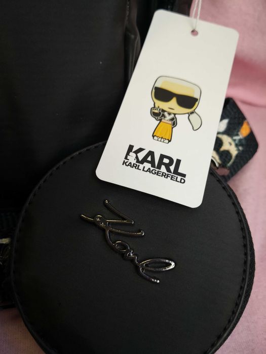 Torba Karl Lagerfeld 3in1 torebki czarne nowość hit premium