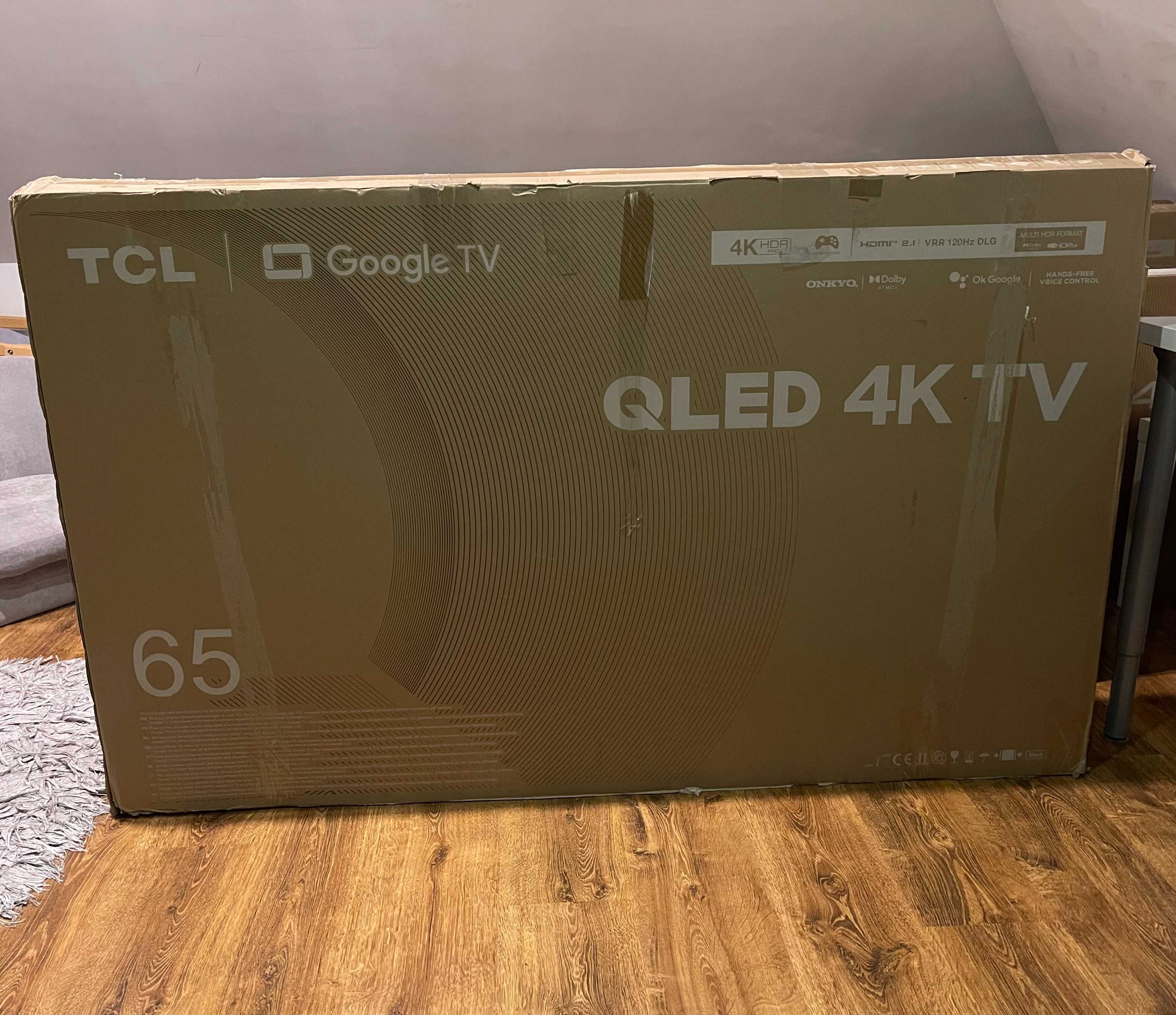 Telewizor TCL 65c645 QLED 4K HDR Pro, Google TV i Game Master.