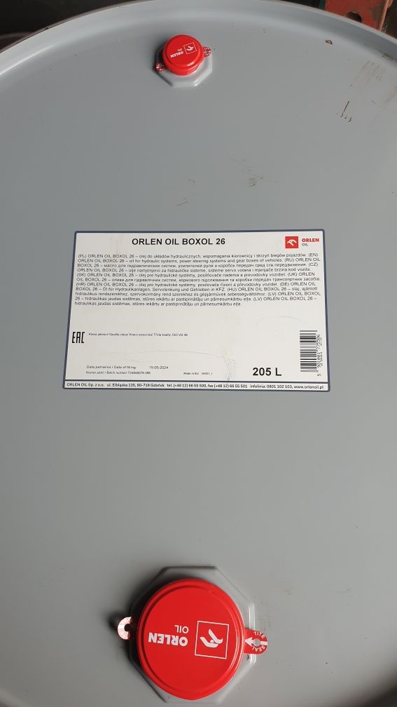 Olej hydrauliczno przekładniowy boxol 26