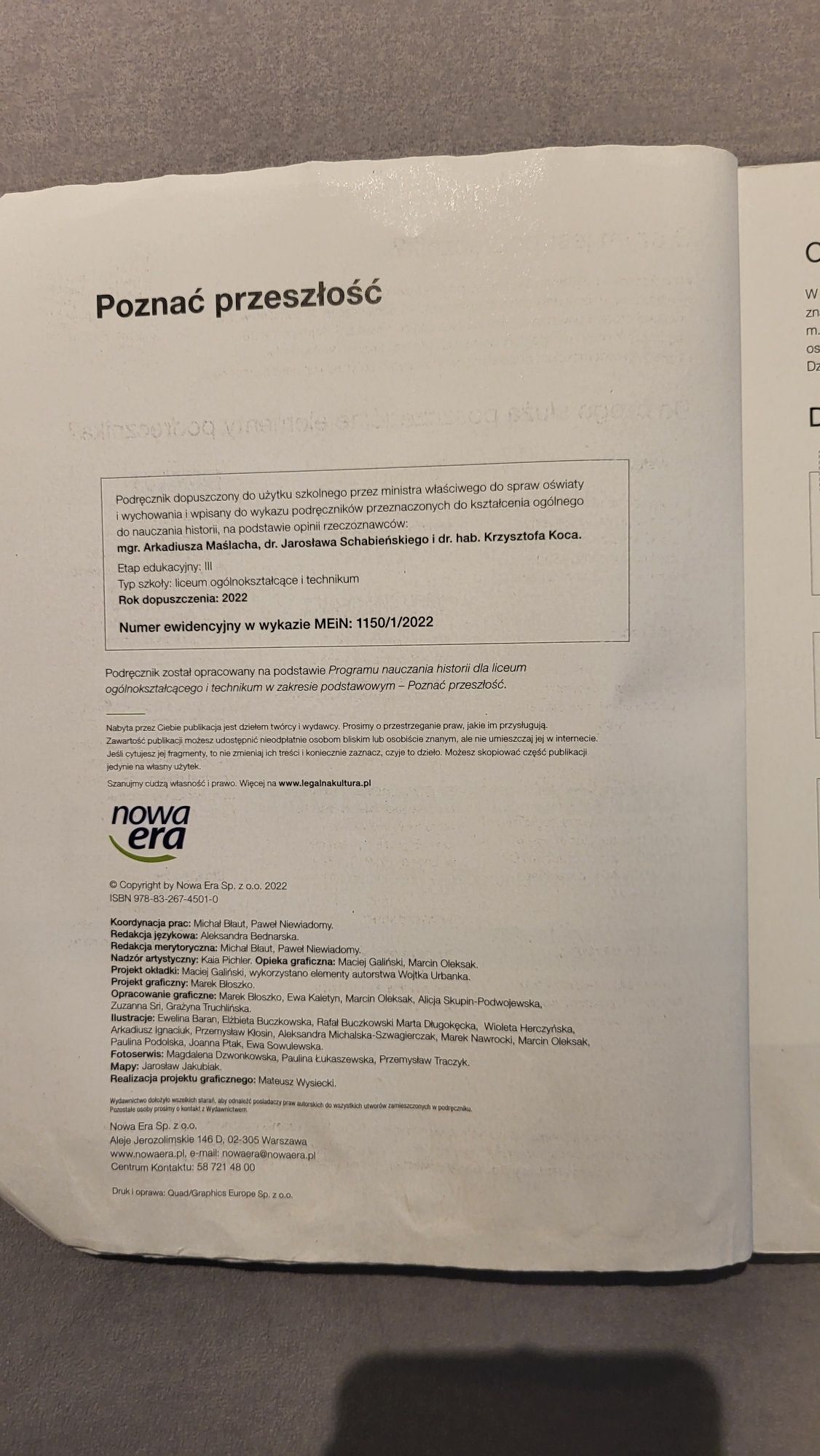 Poznać przeszłość 1. Zakres podstawowy.