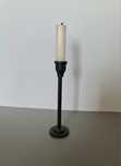 Czarny metalowy świecznik stojący 17 cm ikea