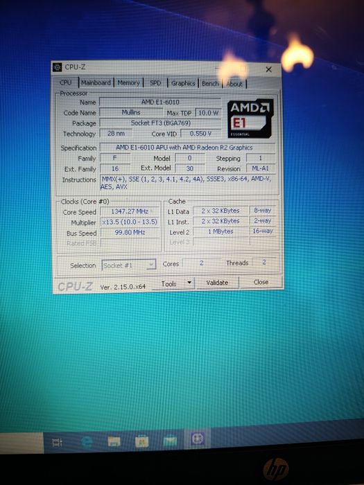 Laptop HP 17-P100NW 17 " AMD E1-6010  4 GB / 256 GB SSD WIN 10