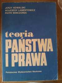 Teoria państwa i prawa, Jerzy Kowalski,PWN