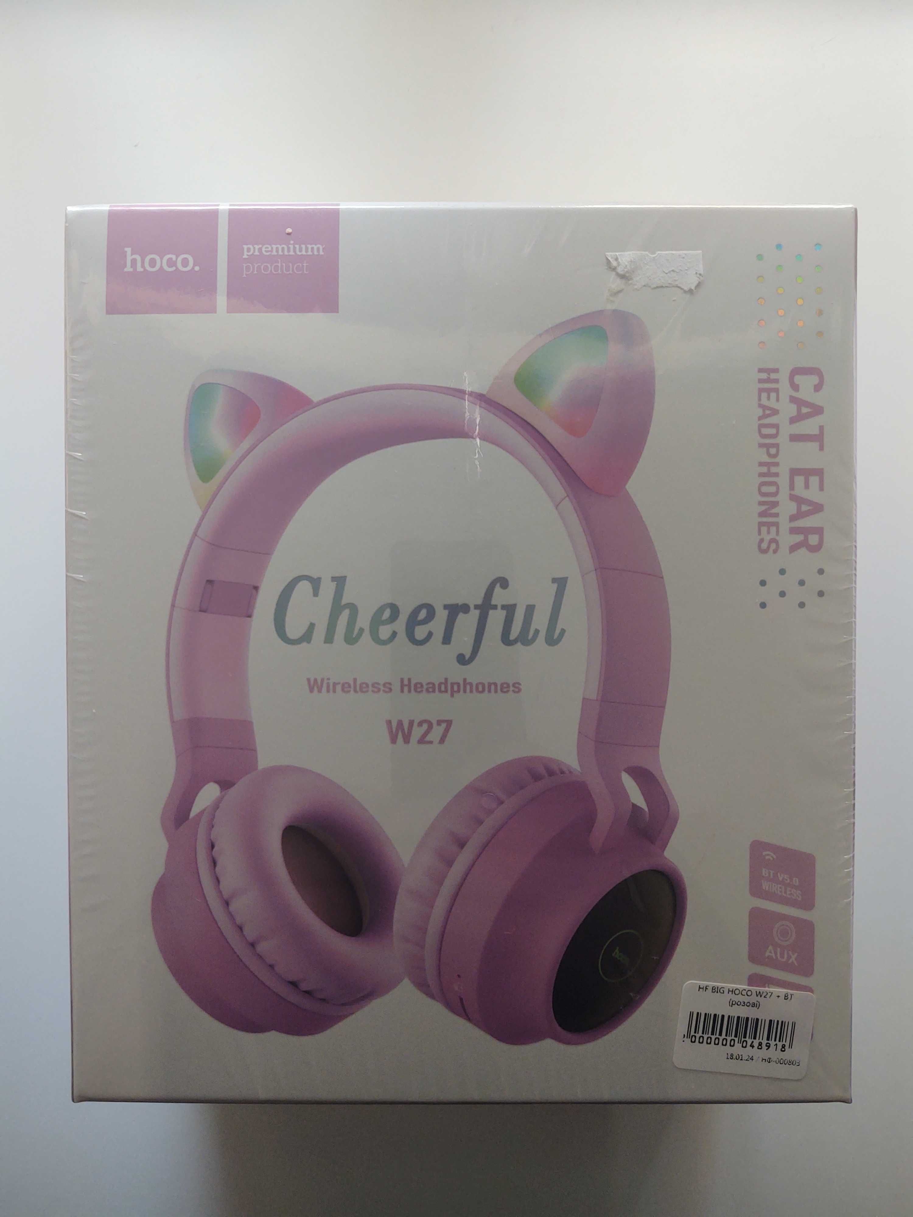 Навушники Hoco W27 Cat Ear Wireless