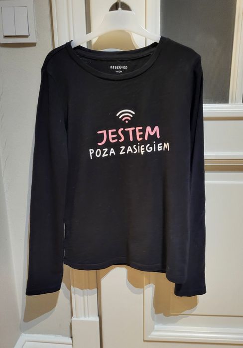 Koszulka z długim rękawem dla dziewczynki, roz. 146, stan bardzo dobry