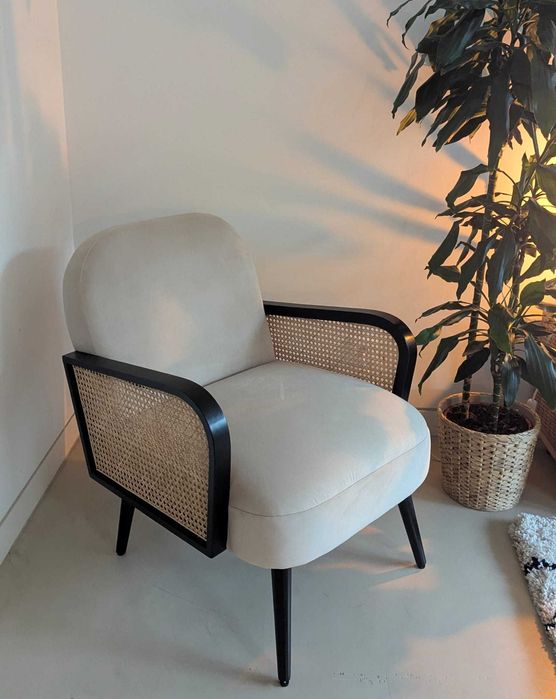 [Reservado] Poltrona de veludo (Sklum)