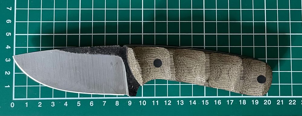 Custom Nóż Bushcraft Full-Tang "M" Micarta Kydex - Używany, W TEREN
