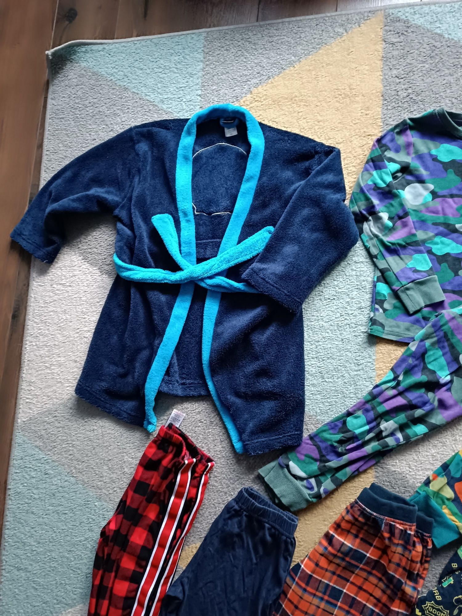 Zestaw piżama komplet zestaw next moro szlafrok spodnie KappAhl h&m