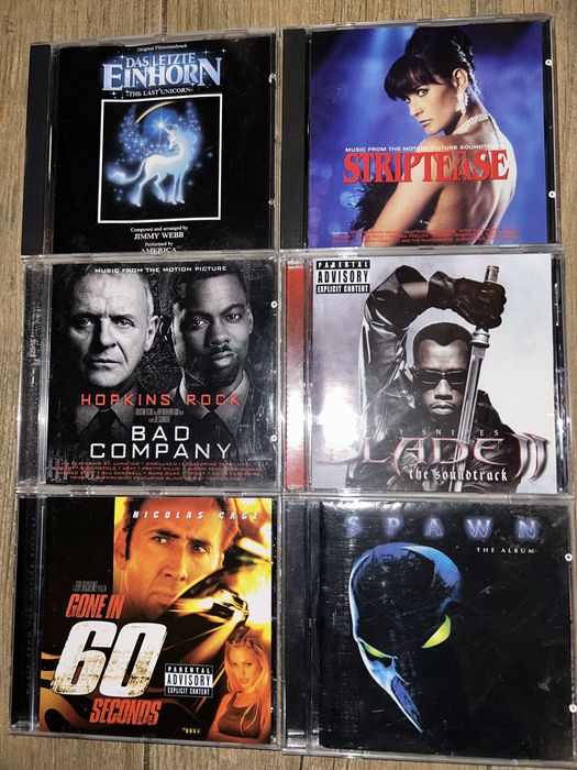 Bardzo rzadkie soundtracki muzyka filmowa płyty cd oryginalne stan bdb