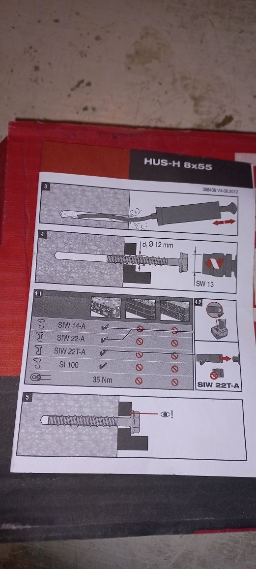 Kotwa HILTI HSU-H 8x55