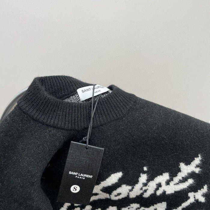 Luksusowy wełniany sweter Saint Laurent! OD RĘKI XS S M L!