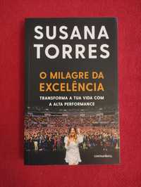Livro Susana Torres O Milagre da Excelência autografado