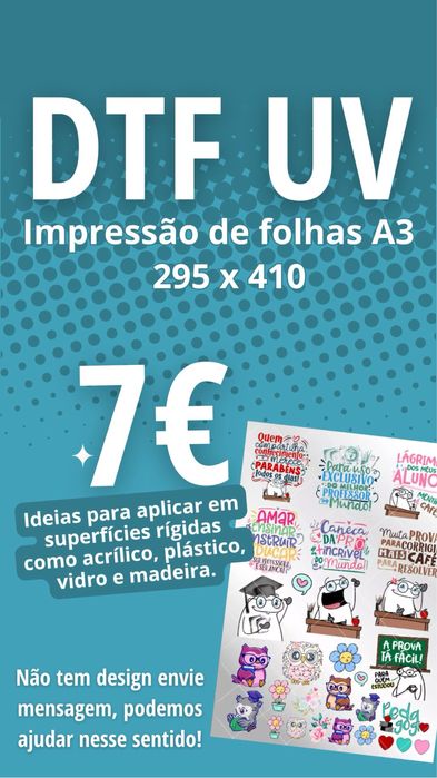 DTF UV - Impressão