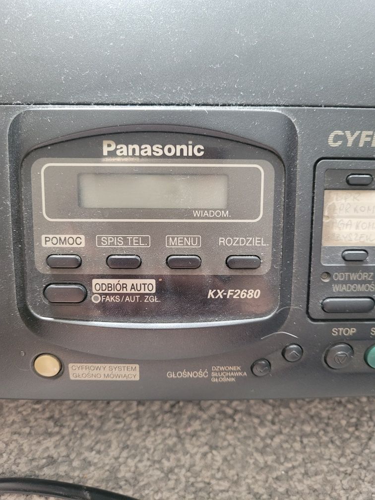 Fax panasonic działa