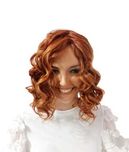 Topper falowany bez grzywki Midella w kolorze orange -Salon z perukami
