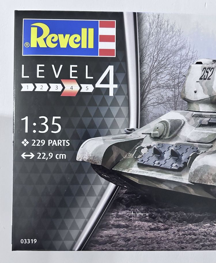 Czołg T34/85 model do sklejania Revell 03319