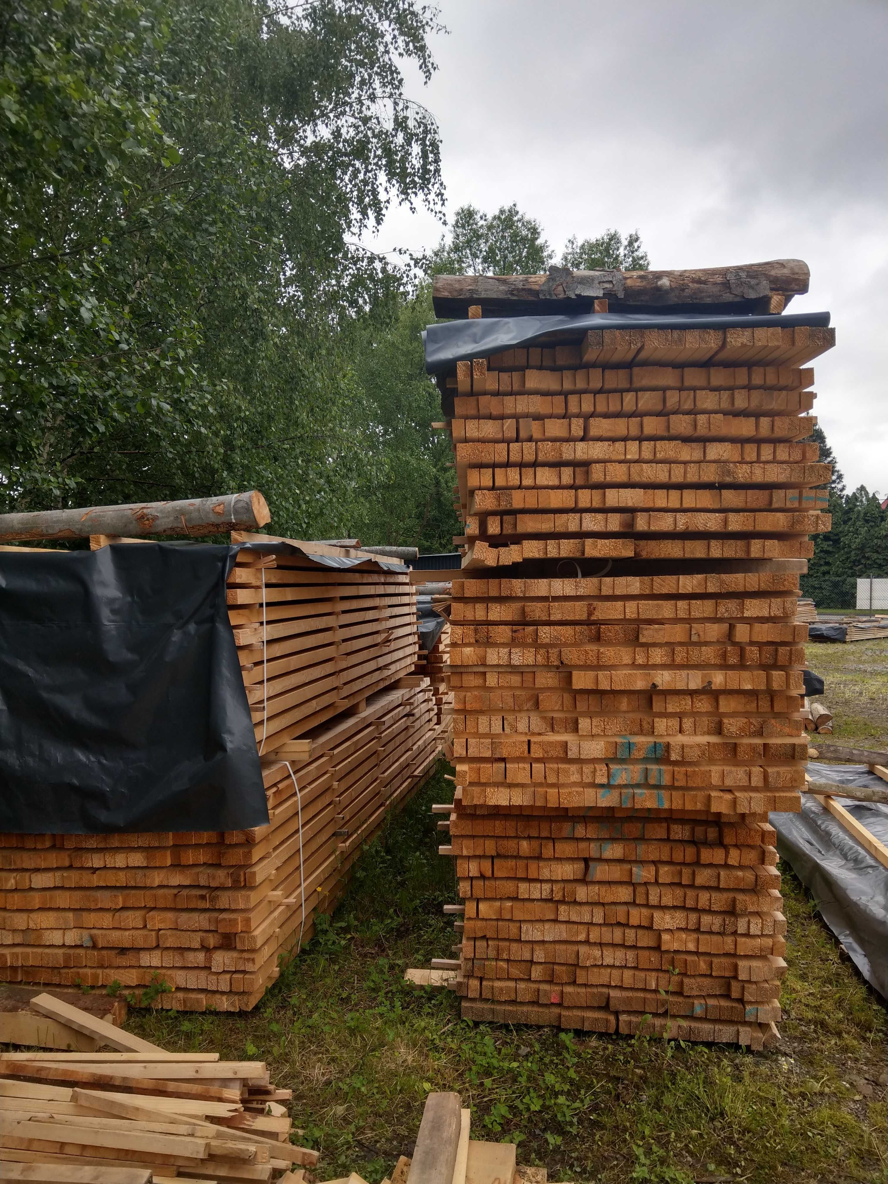 Deska szalunkowa kantówka krokwie łaty