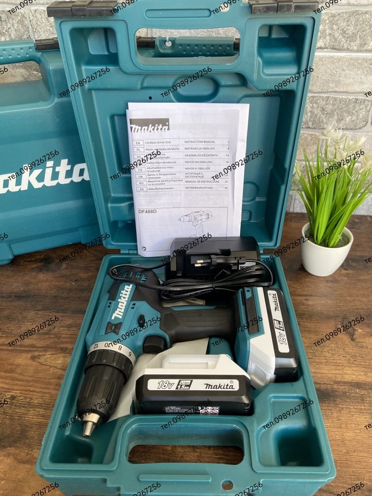 Аккумуляторная дрель, шуруповерт, шурупокрут, MAKITA ОРИГІНАЛ