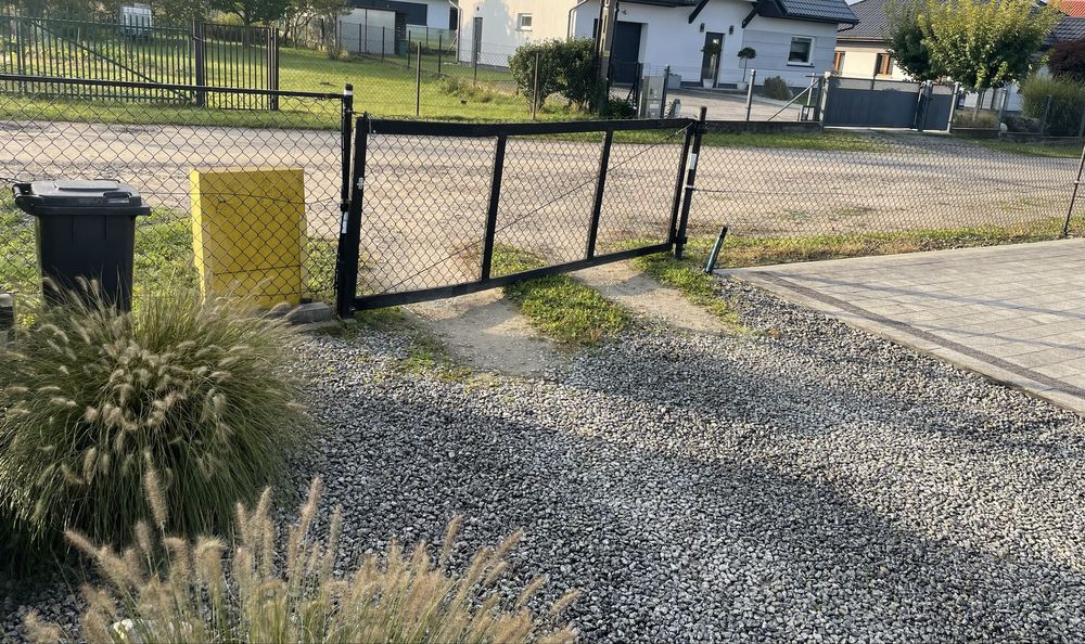 Płot ogrodzenie tymczasowe budowlane 30m siatka czarna brama furtka