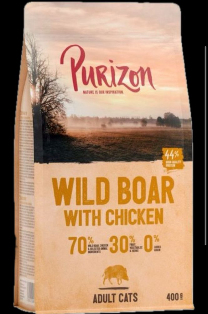 4x400g Karma Wild Boar Purizon dla kota