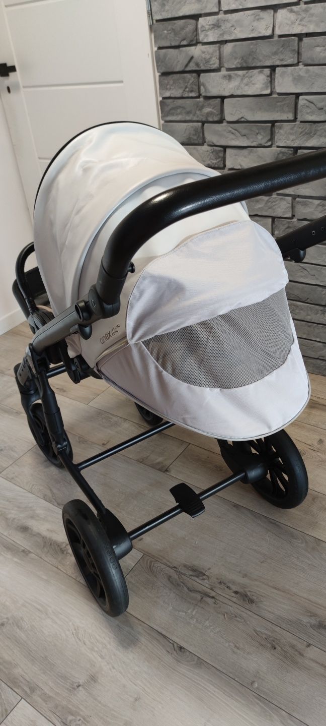 Wózek Anex  m/type szaro granatowy 2 w 1 + adaptery