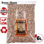 Zrębki Wędzarnicze Super Smoke ŚLIWA KL-08 (6-8mm) Medium 6 Litrów