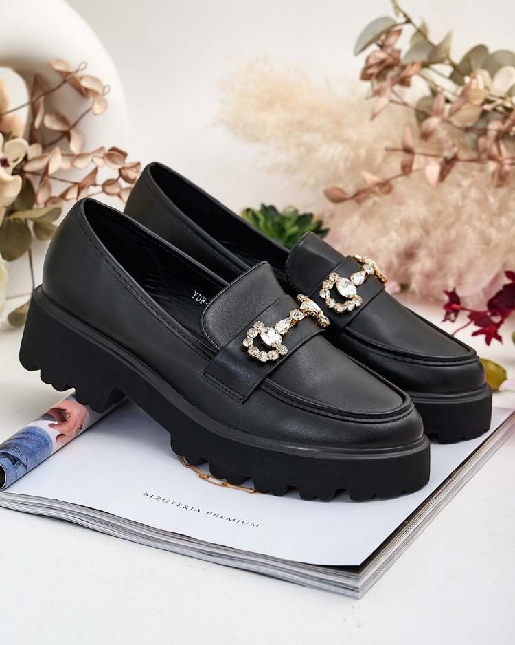 LAKIER LUB MAT 36 37 38 mokasyny 39 40 41 na grubej podeszwie lakierow
