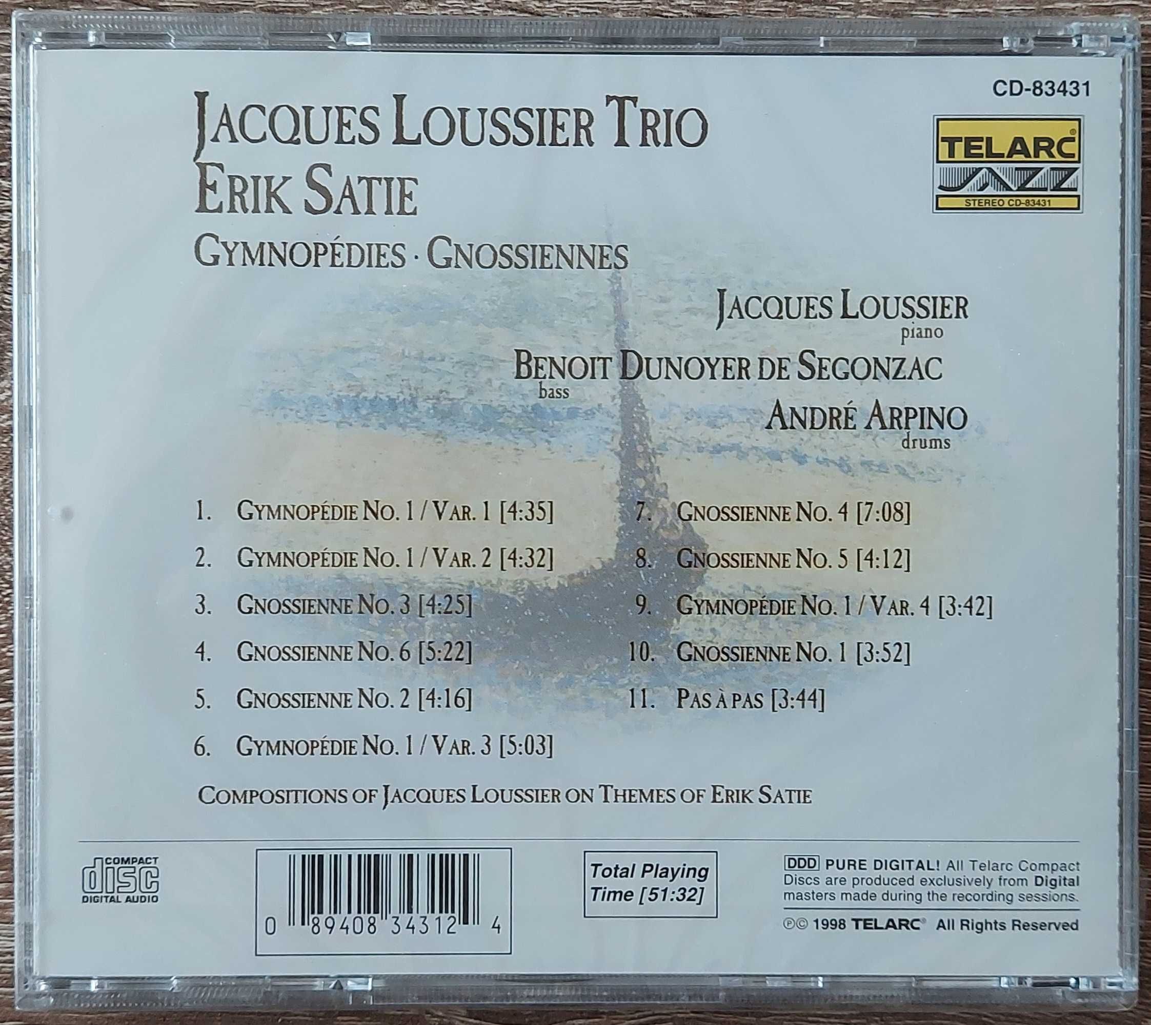 Jacques Loussier Trio – Satie: Gymnopédies - Gnossiennes [Nowa w folii