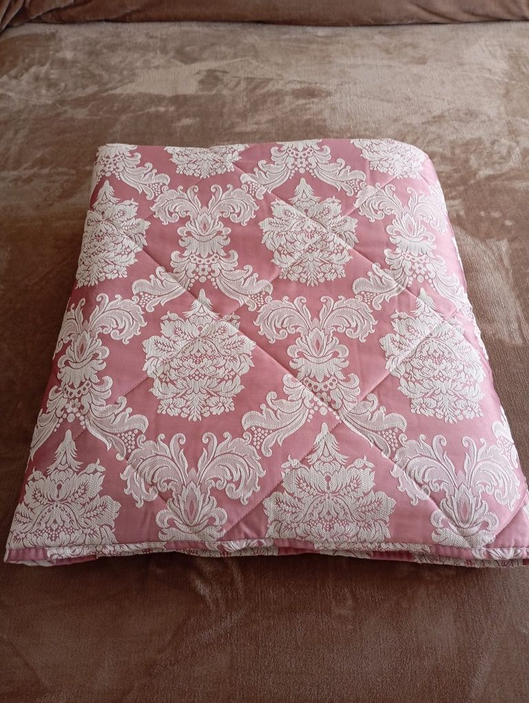 Colcha rosa casal