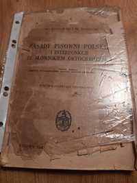 Zasady pisowni polskiej antyk 1936