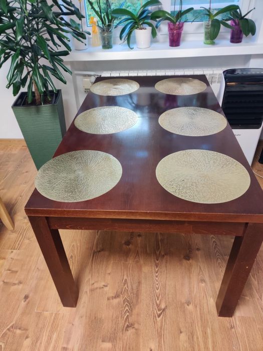 Stół jadalniany drewniany 160x90 rozkładany