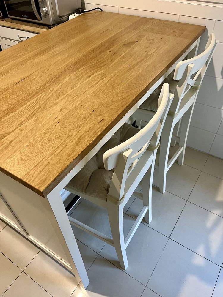 Ilha Cozinha + 2 Cadeiras Altas
