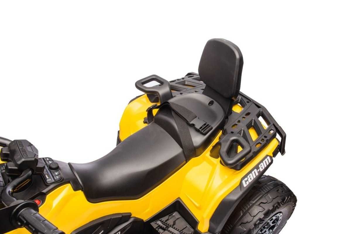 Quad Can Am Outlander 4x4 na akumulator 12V 14Ah + PILOT Żółty