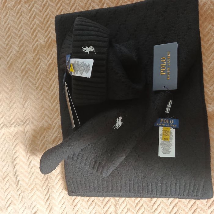 Zestaw komplet Polo szalik czapka