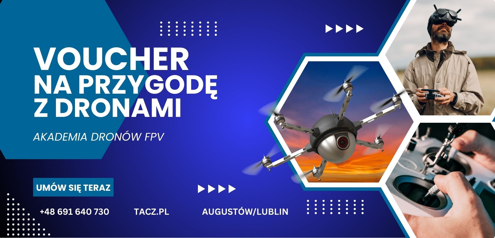Voucher na przygodę z dronami FPV