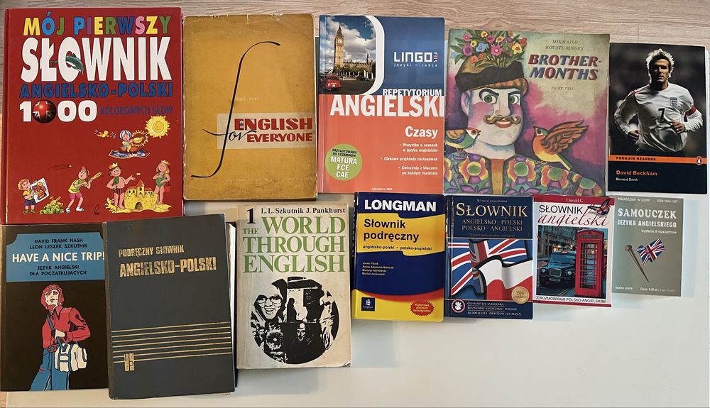 Słownik, samouczek angielski, niemiecki