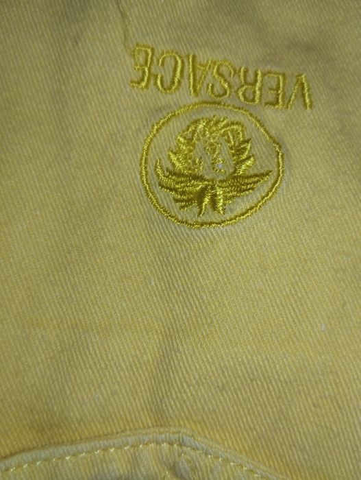 Unikatowa vintage żółta koszula dżinsowa Versace jeans couture XL