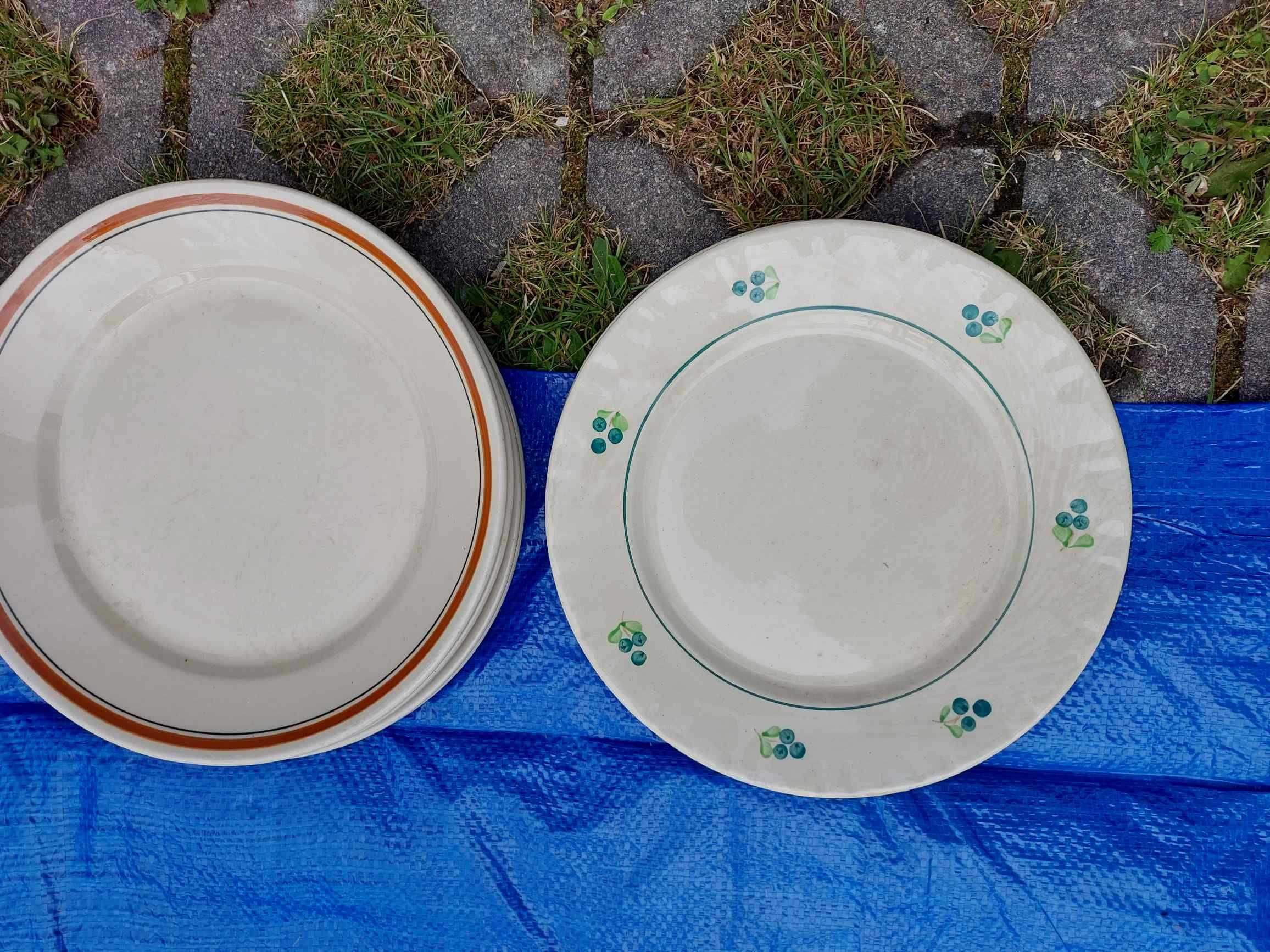 Talerze porcelana zastawa komplet