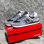 (1930) Кросівки New Balance 574 сірі з чорним (41-45)