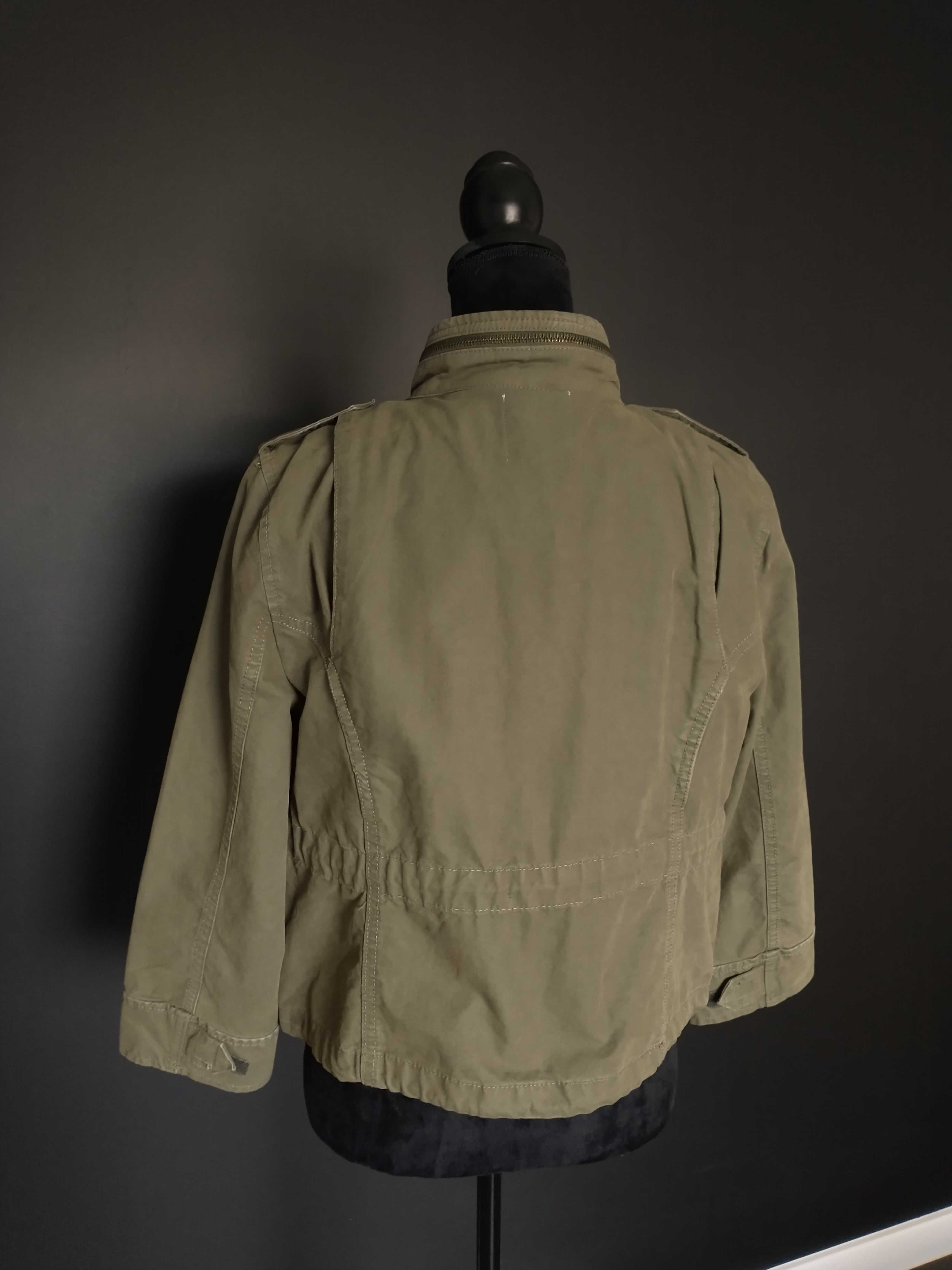 Zara kurtka katana khaki w stylu militarnym M/L