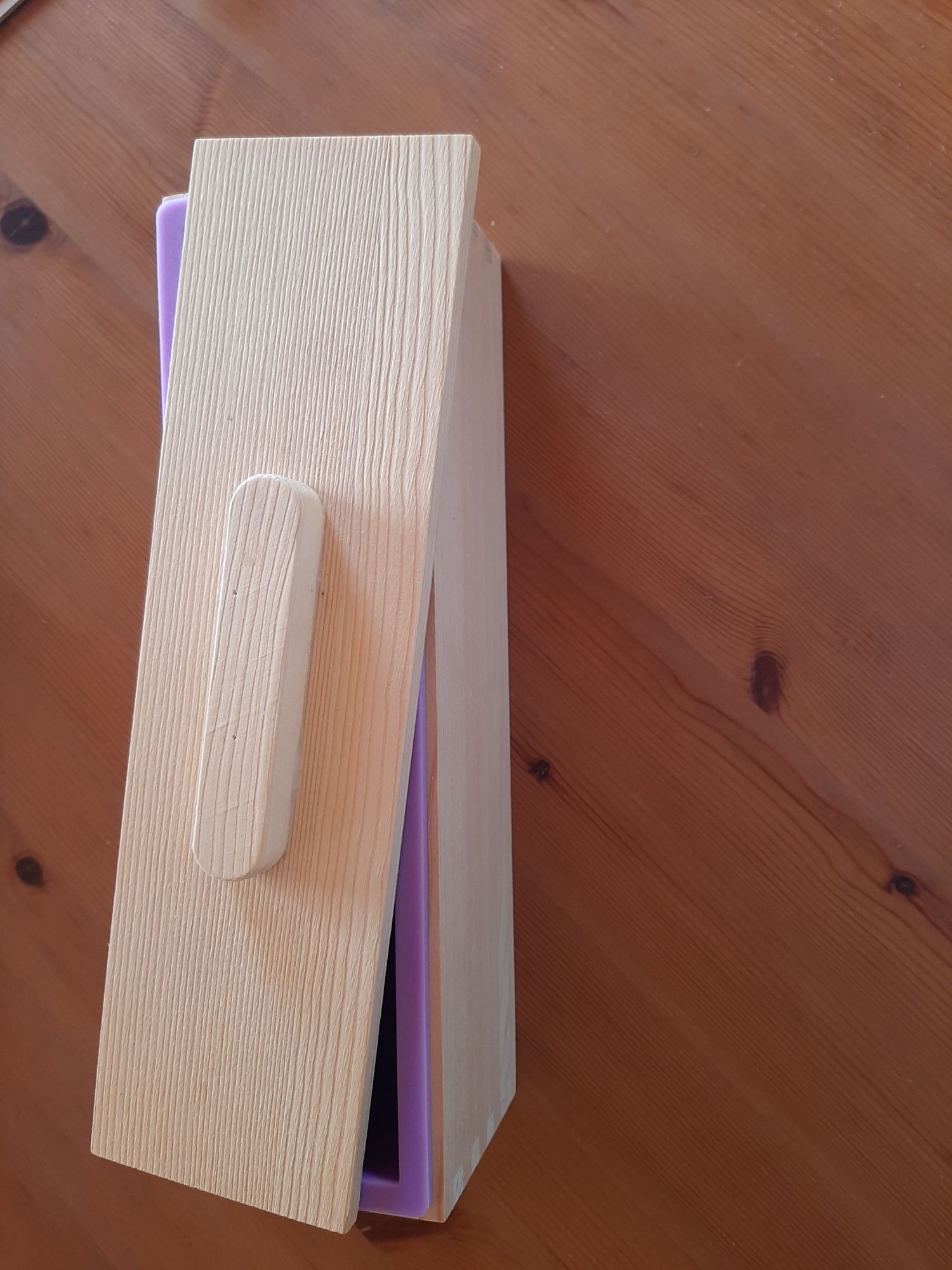 Molde Sabão - Silicone e Madeira - Novo